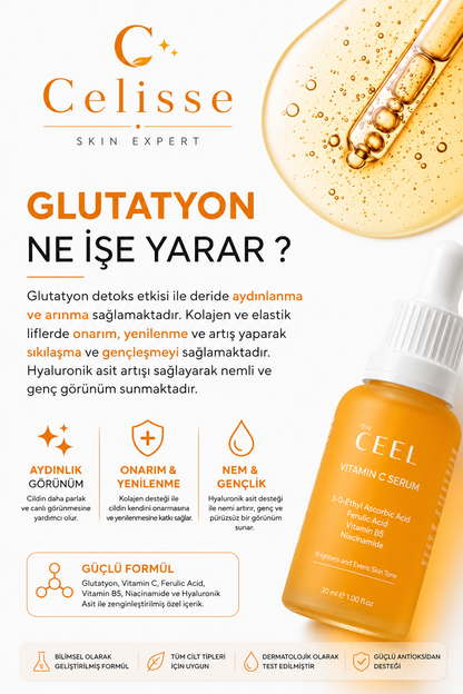 Celisse Glutatyon GEN-C Yoğun Onarıcı C Vitamini Cilt Bakım Serumu