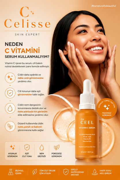 Celisse Glutatyon GEN-C Yoğun Onarıcı C Vitamini Cilt Bakım Serumu